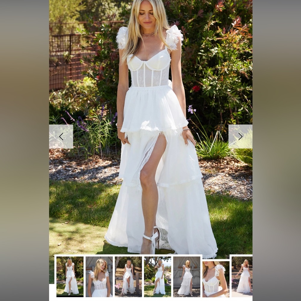 V Chapman Jolie Dress- white Size 6